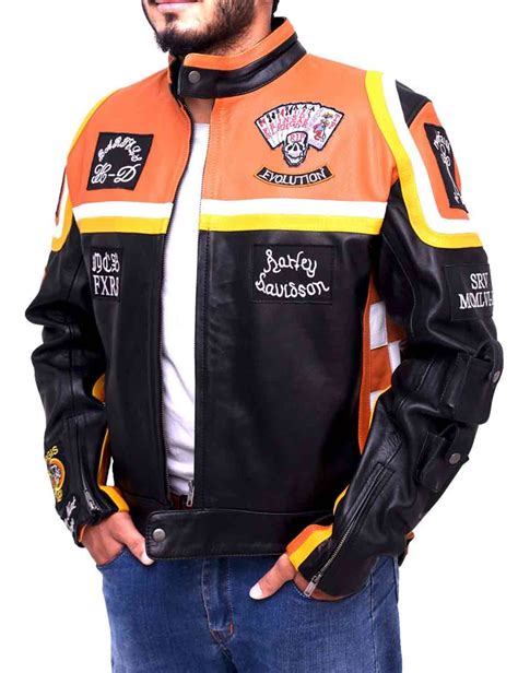 harley davidson and the marlboro man jacket replica|mickey rourke harley jacket.